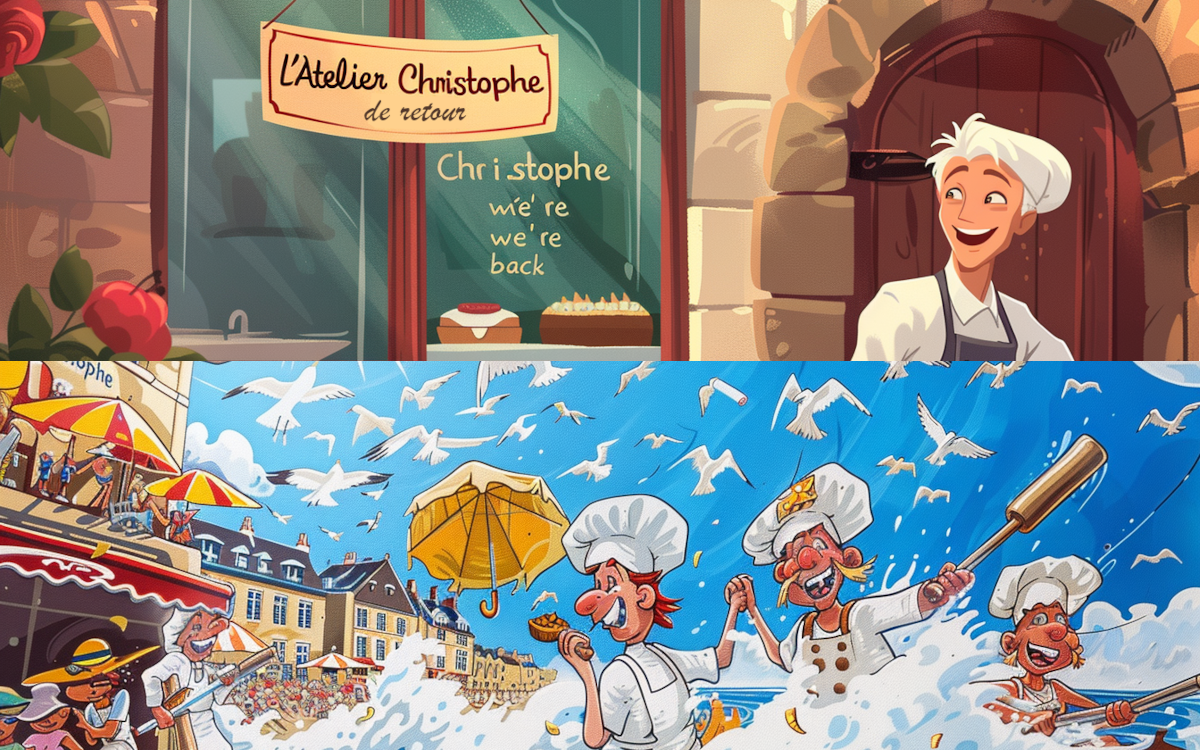 Carte d'évènements pour un patissier